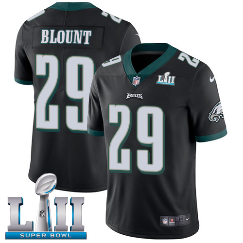 Nike Eagles #29 LeGarrette Blount Black Alternate Super Bowl LII Men's Stitched NFL Vapor Untouchable Limited Jersey